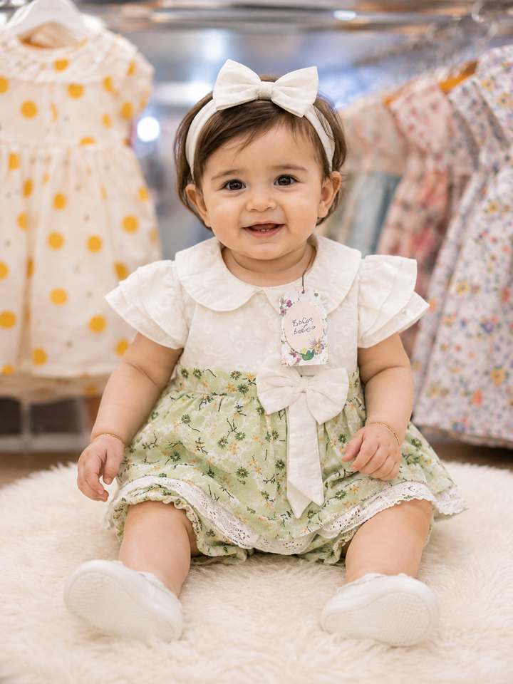 Baby Girls Floral 2-Piece Dress Set