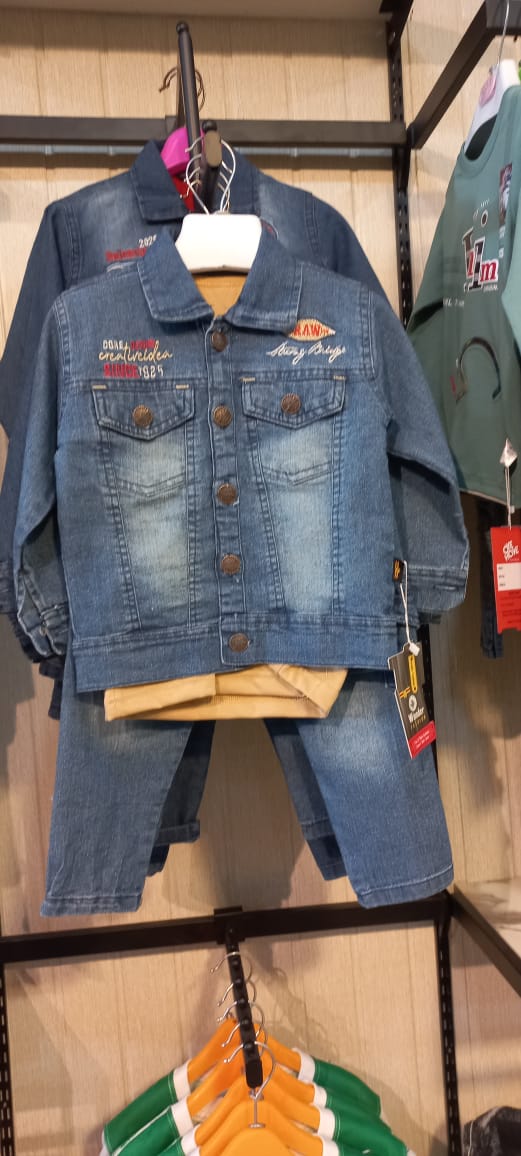 Boys Denim Jacket &amp; Jeans 3PC Set
