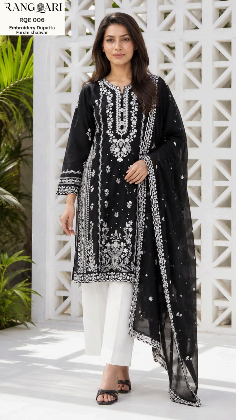 Women’s Embroidered Lawn 3-Piece Suit with Embroidered Dupatta