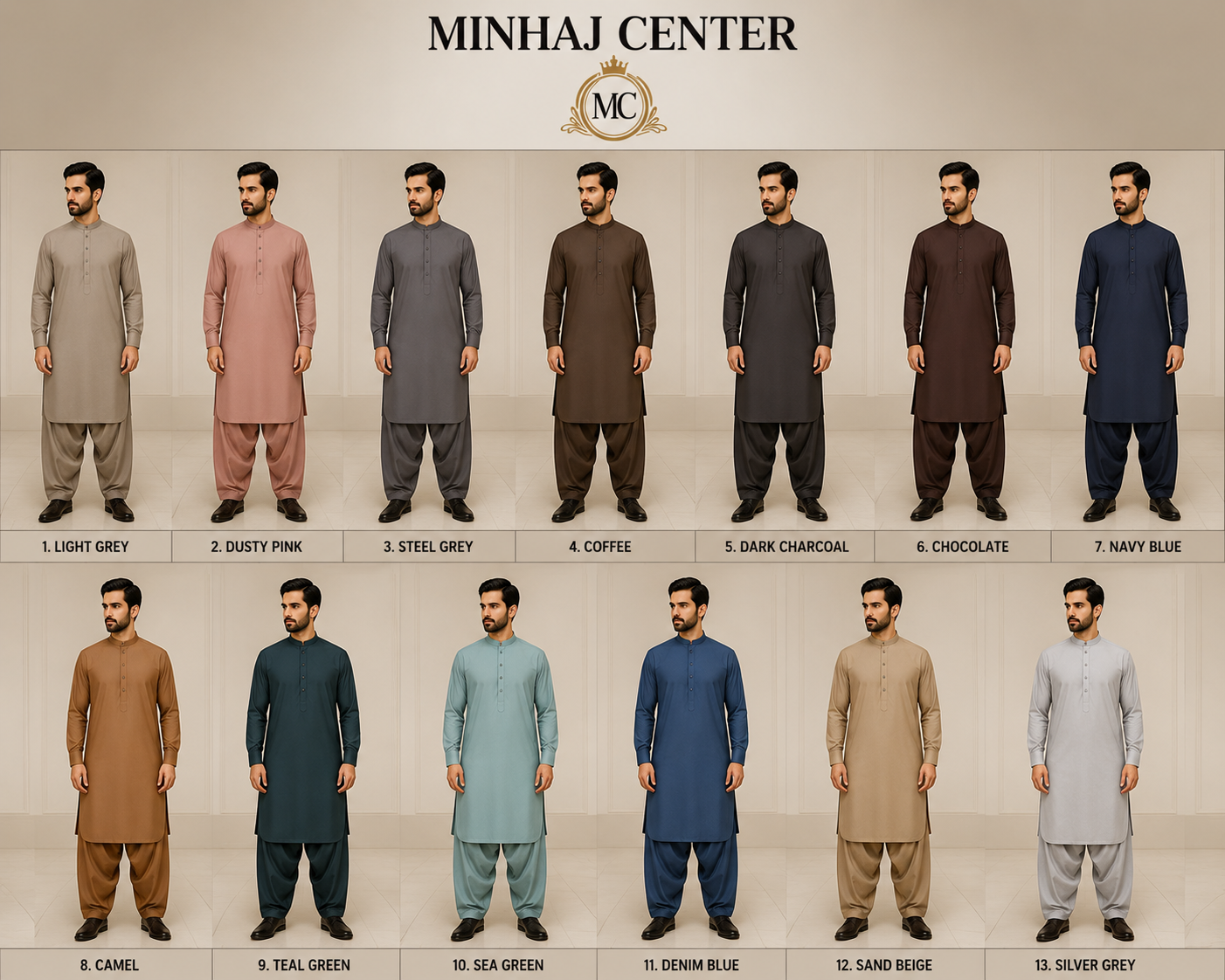 Men's Exclusive Wash & Wear Unstitched Shalwar Kameez - Minhaj Center